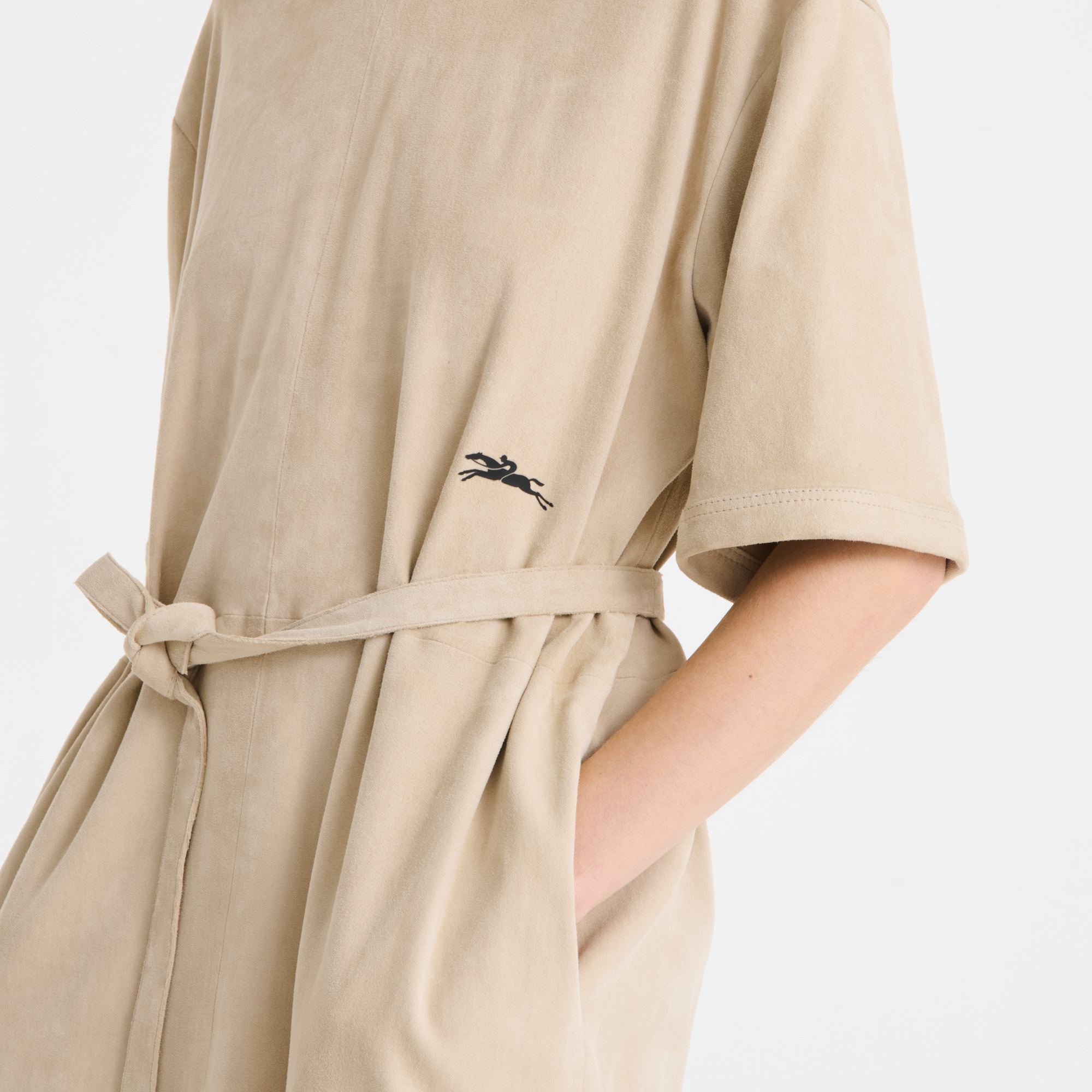 Lederlanges Kleid
