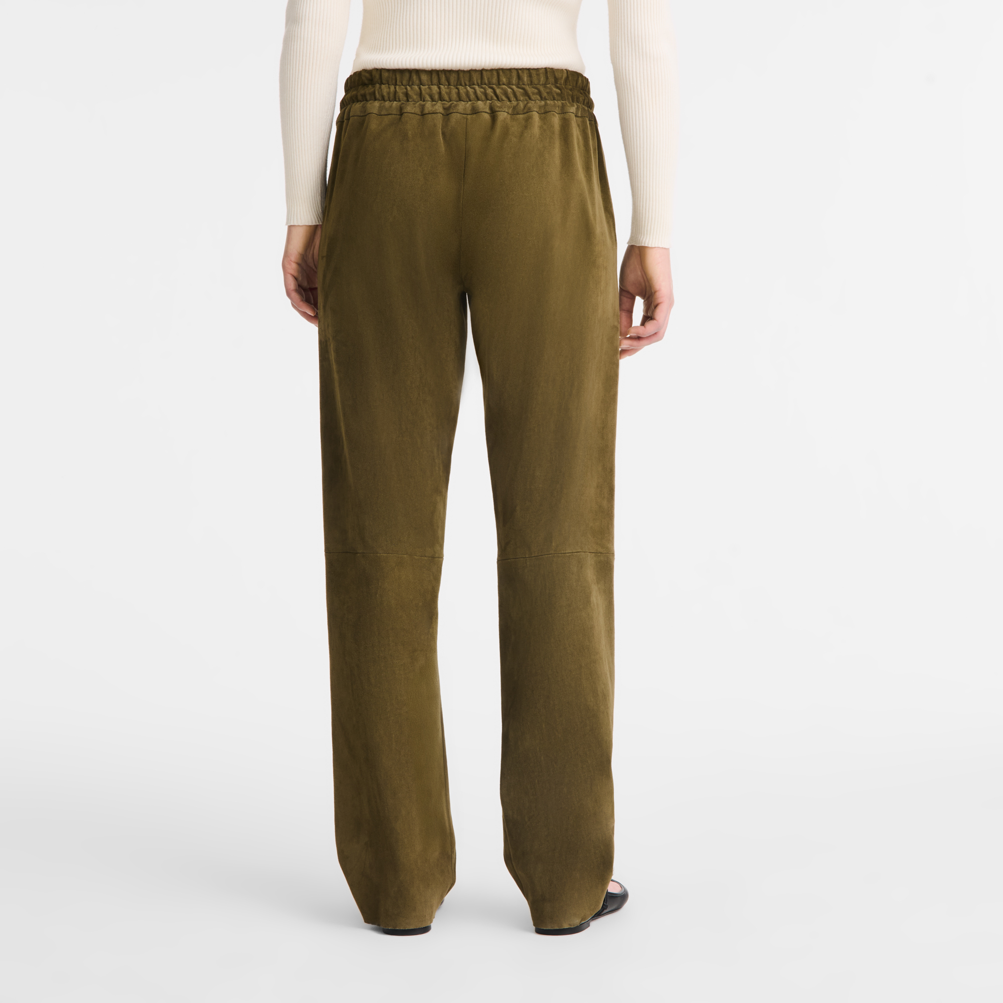 Gerade Hose aus Leder